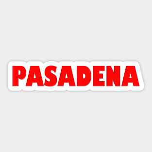 Pasadena GILL NOVA BOLD RED Sticker